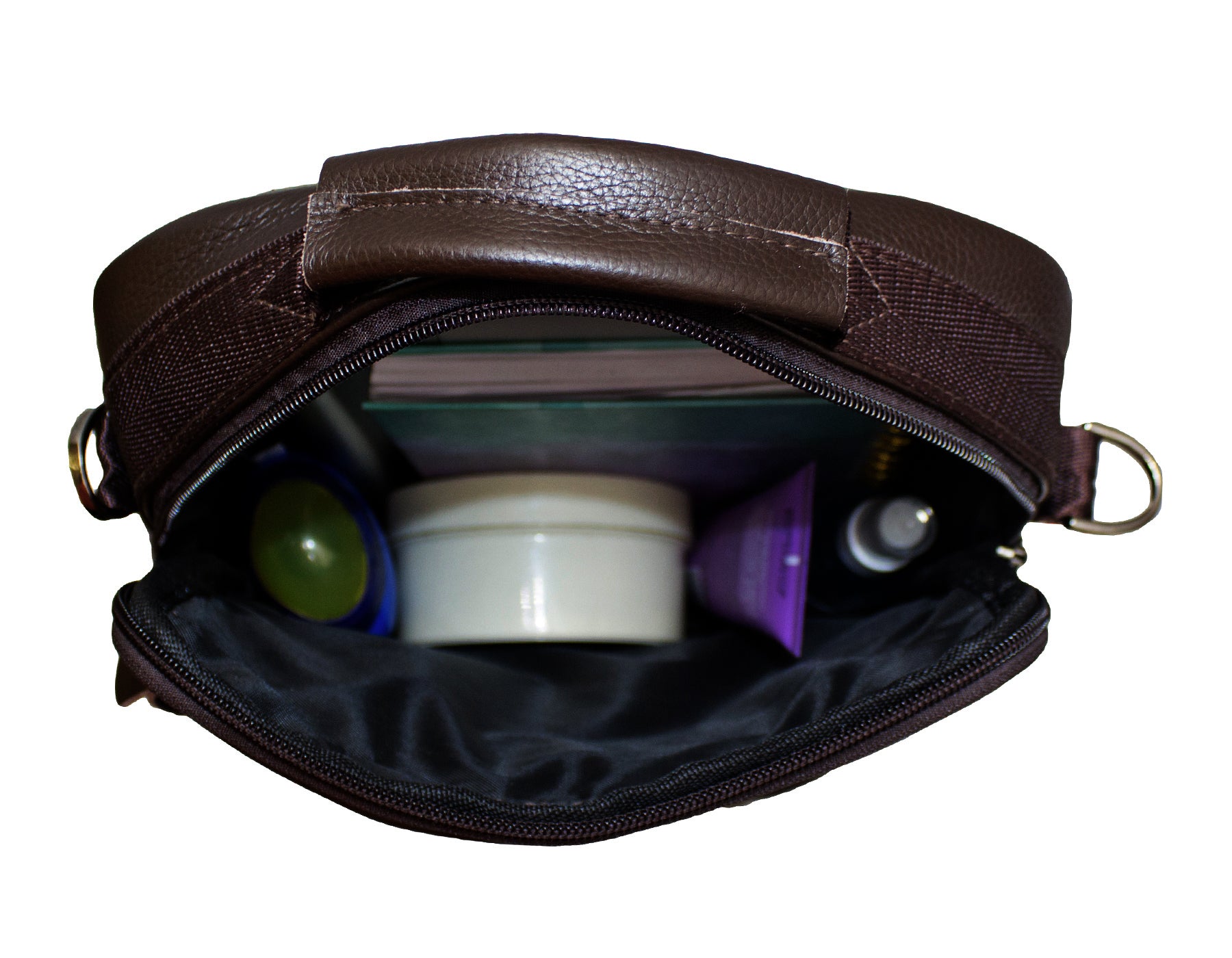 Fino SK-GT208 Unisex Top Grain Genuine Leather Sling/ Tablet Bag