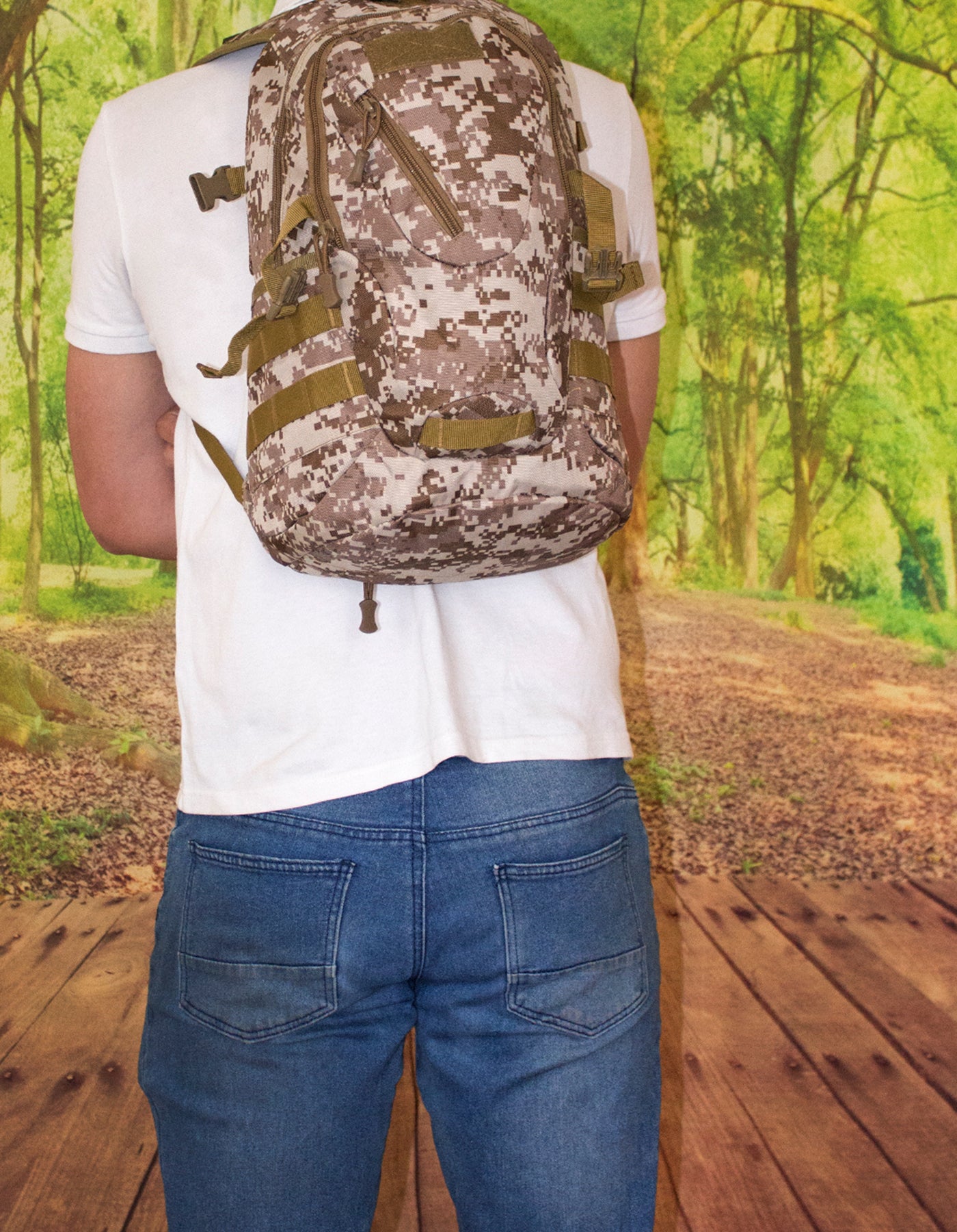 Fino SK-GT6833 Tactical Anti-Theft Military Backpack with Headphone Port