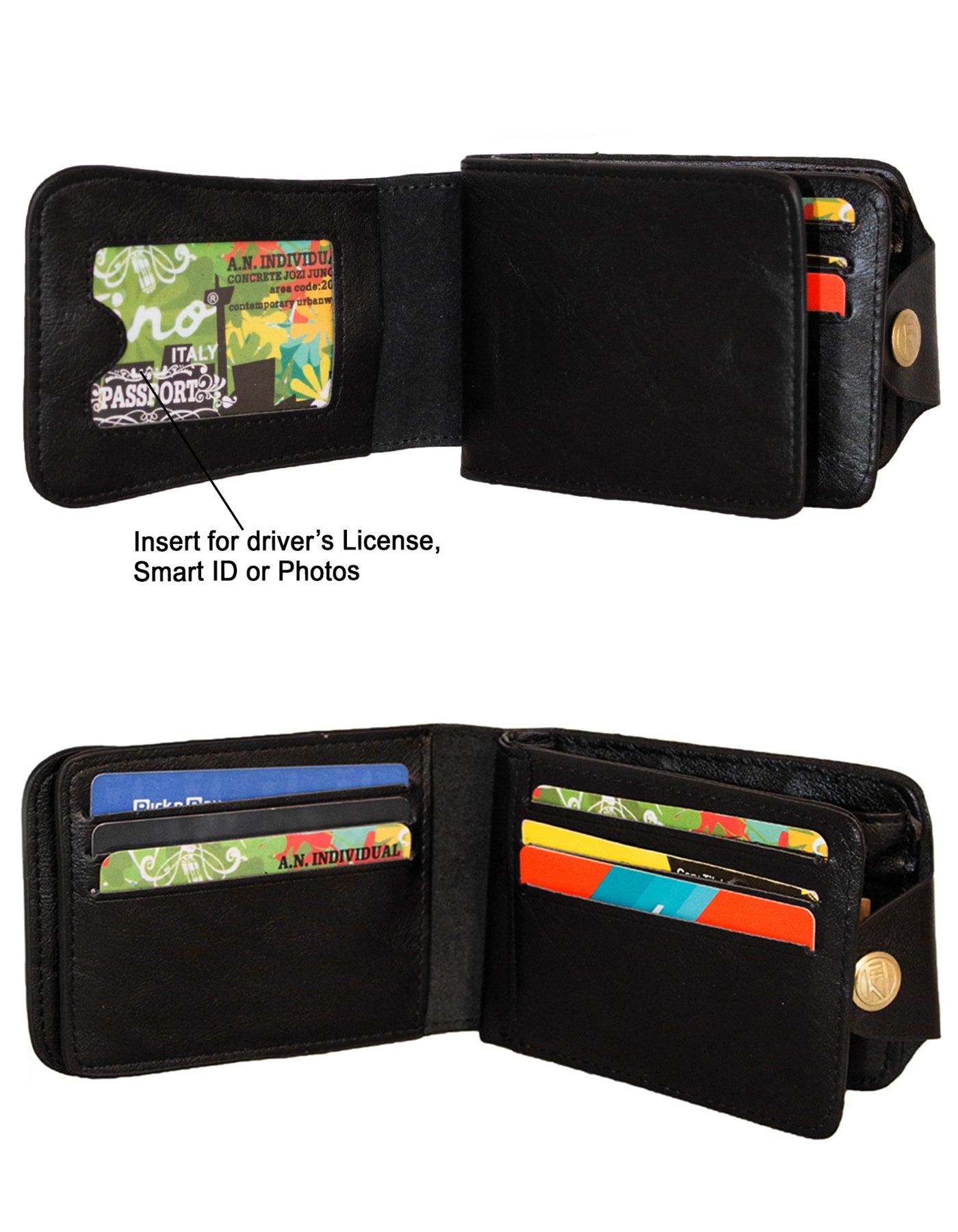 Fino SK-LS070 Faux Leather Cowboy Bifold Wallet