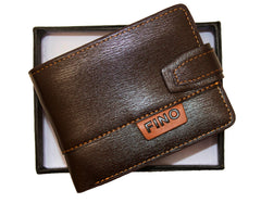 Fino SK-LS085 Textured & Stitched Faux Leather Wallet