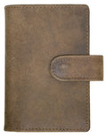 Fino SK-LV1313 Full Grain Genuine Leather Men's Compact Card Holder Wallet