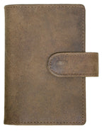 Fino SK-LV1313 Full Grain Genuine Leather Men's Compact Card Holder Wallet