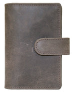 Fino SK-LV1313 Full Grain Genuine Leather Men's Compact Card Holder Wallet