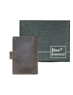 Fino SK-LV1313 Full Grain Genuine Leather Men's Compact Card Holder Wallet