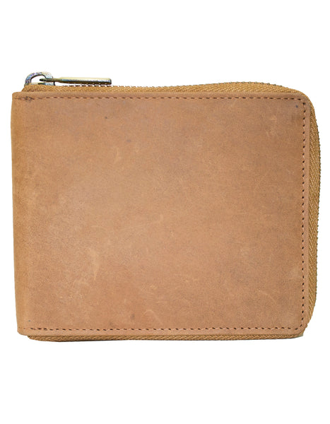 Fino SK-LV13H1 Full Grain Genuine Leather Men’s Zip Around Wallet