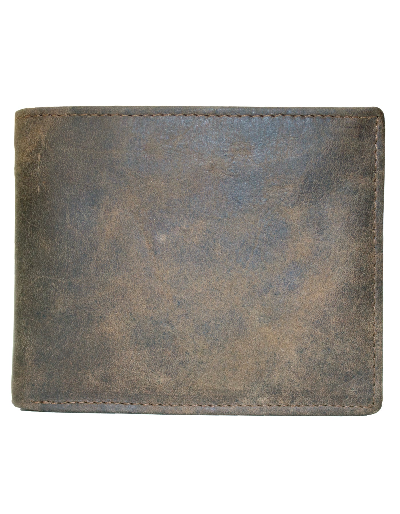 Fino SK-LV3146 Full Grain Genuine Leather Men’s Bi-Fold Wallet - Coffee