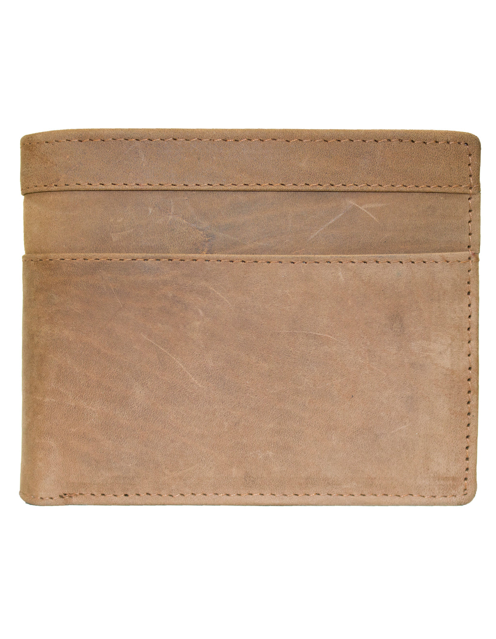 Fino SK-LVH155 Full Grain Genuine Leather Men’s Bifold Wallet - Brown