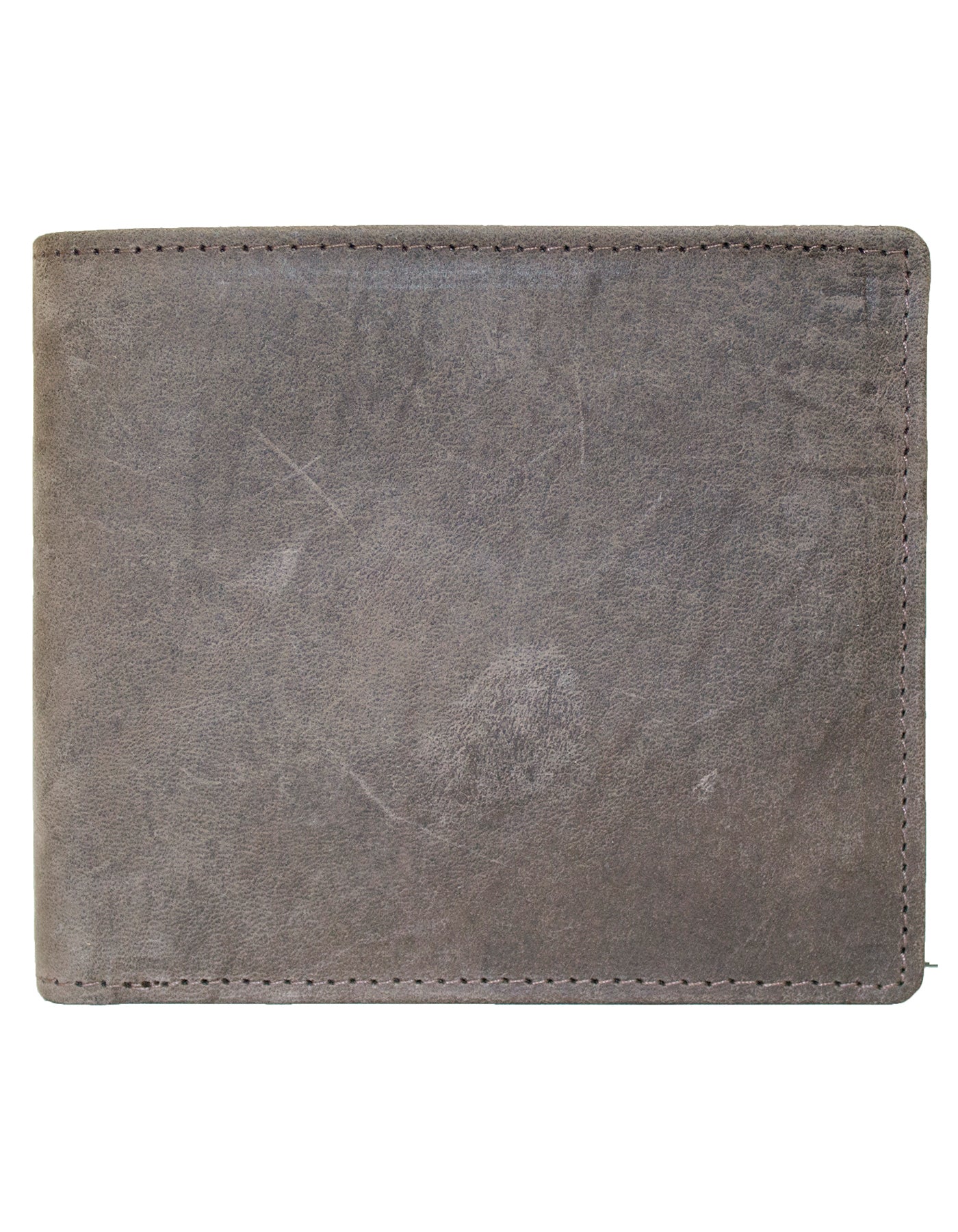 Fino SK-LVMK1 Full Grain Genuine Leather Men’s Bi-fold Wallet - Dark Coffee