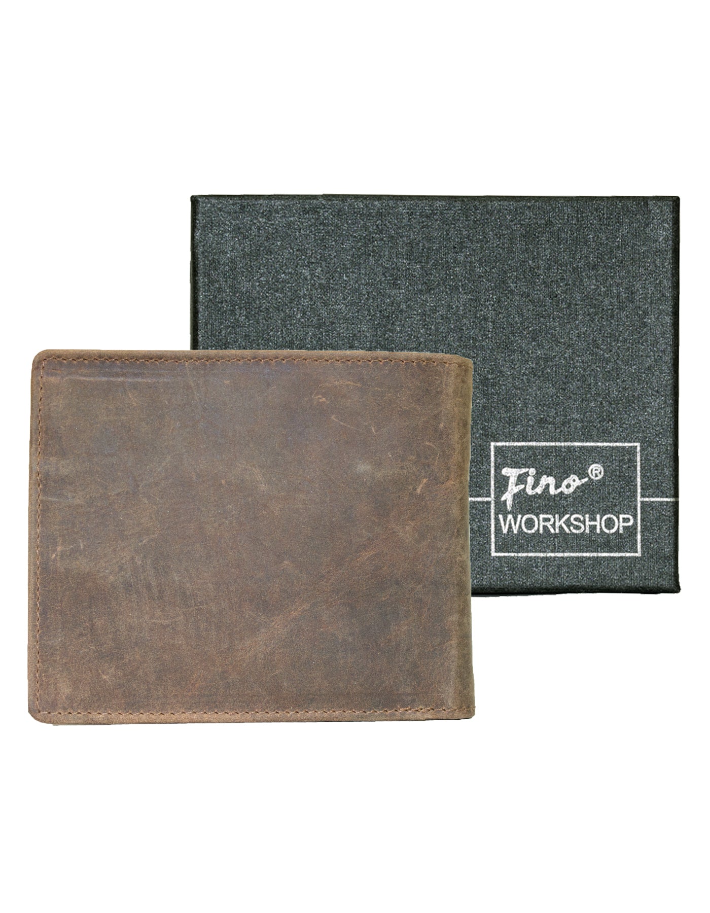 Fino SK-LVMK2 Full Grain Genuine Leather Men’s Bi-fold Wallet