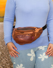 Fino SK-MB4002 Patch Leather Moon Bag/Waist Bag/Fanny Pack