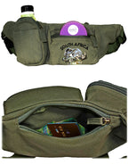 Fino SK-MB729 Canvas Waist Bag/Souvenir Bags with SA Big five Embroidery
