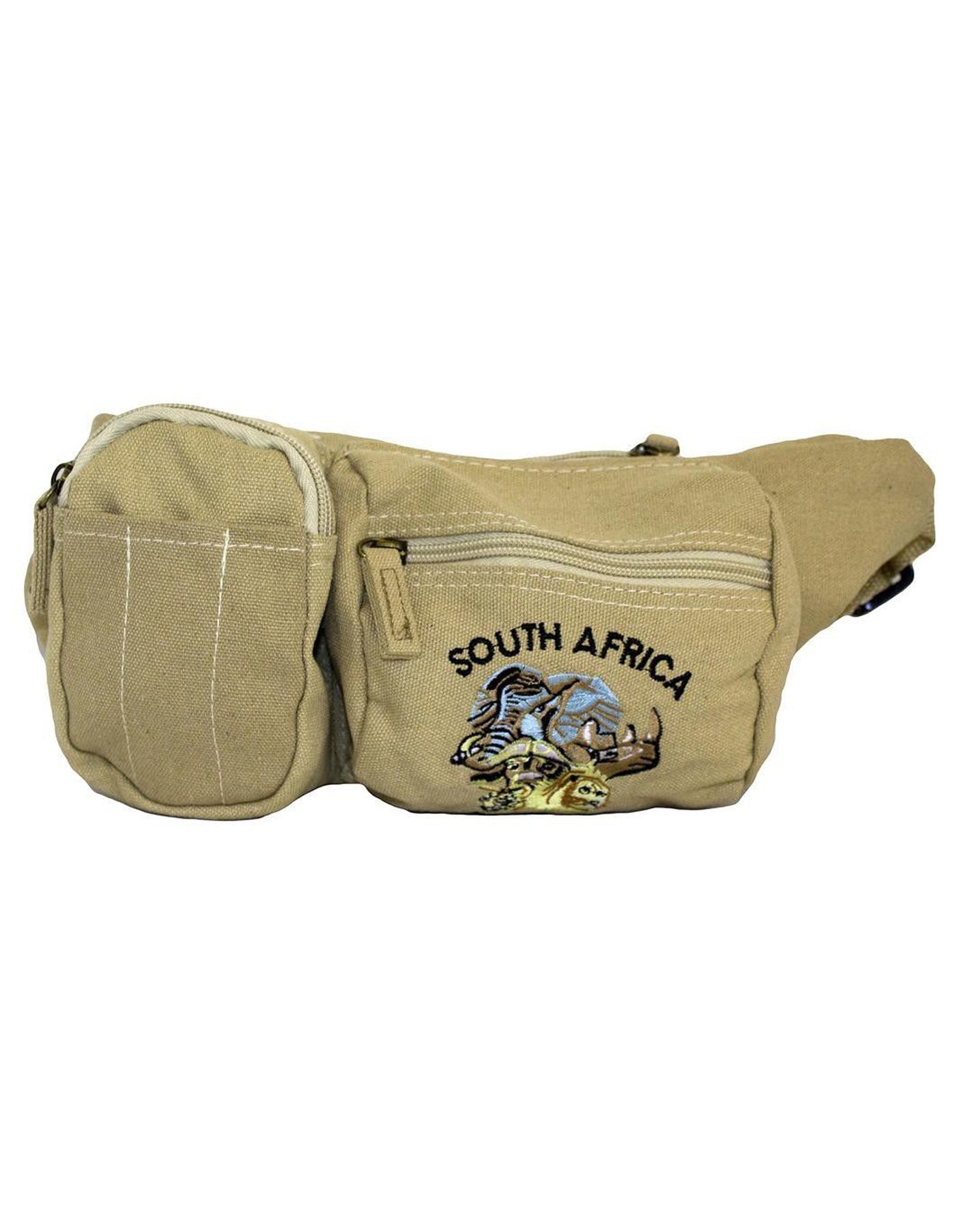 Fino SK-MB729 Canvas Waist Bag/Souvenir Bags with SA Big five Embroidery