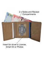 Fino SK-W033 Faux Leather Travel Card Slim Compact Wallet with Box