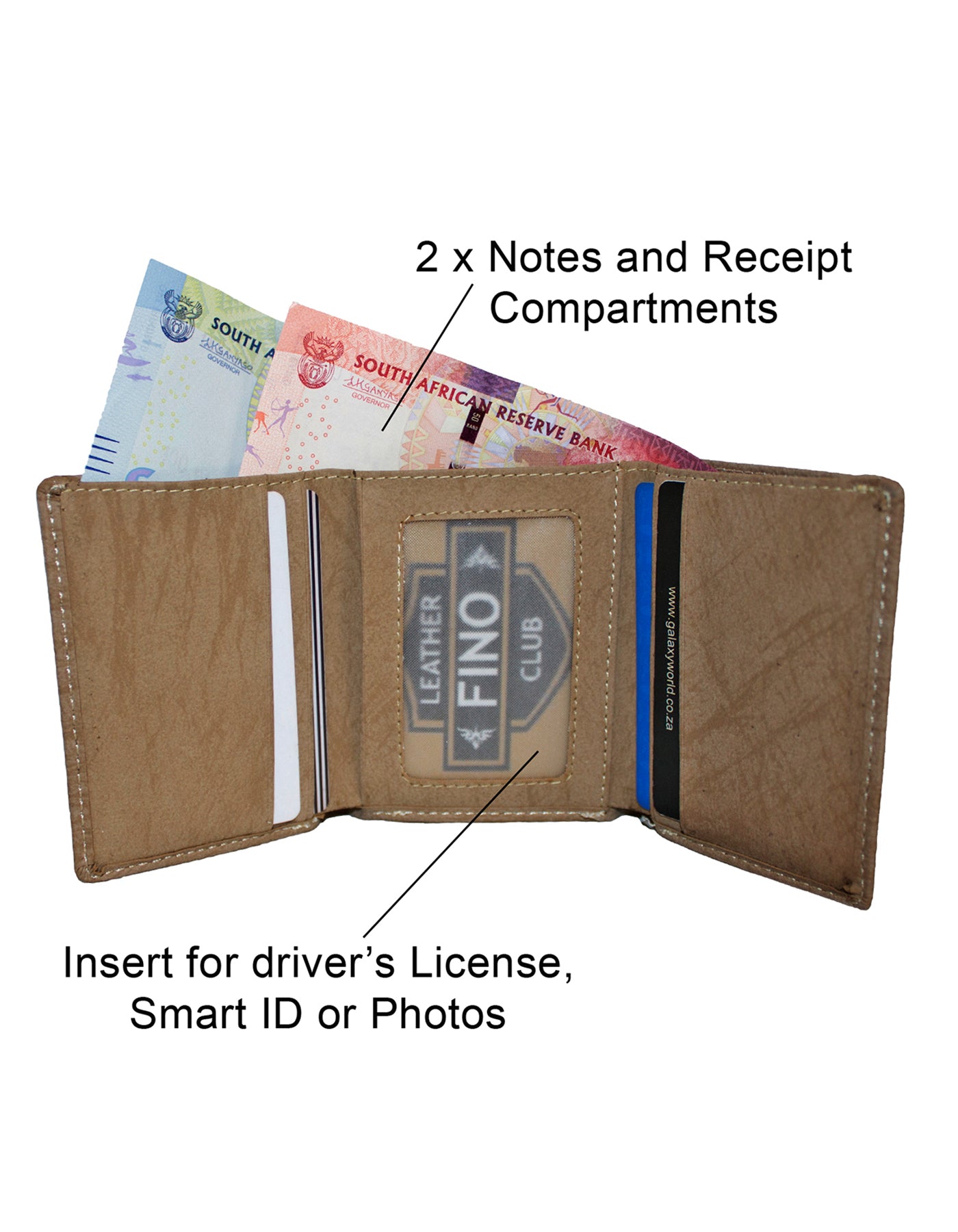 Fino SK-W033 Faux Leather Travel Card Slim Compact Wallet with Box