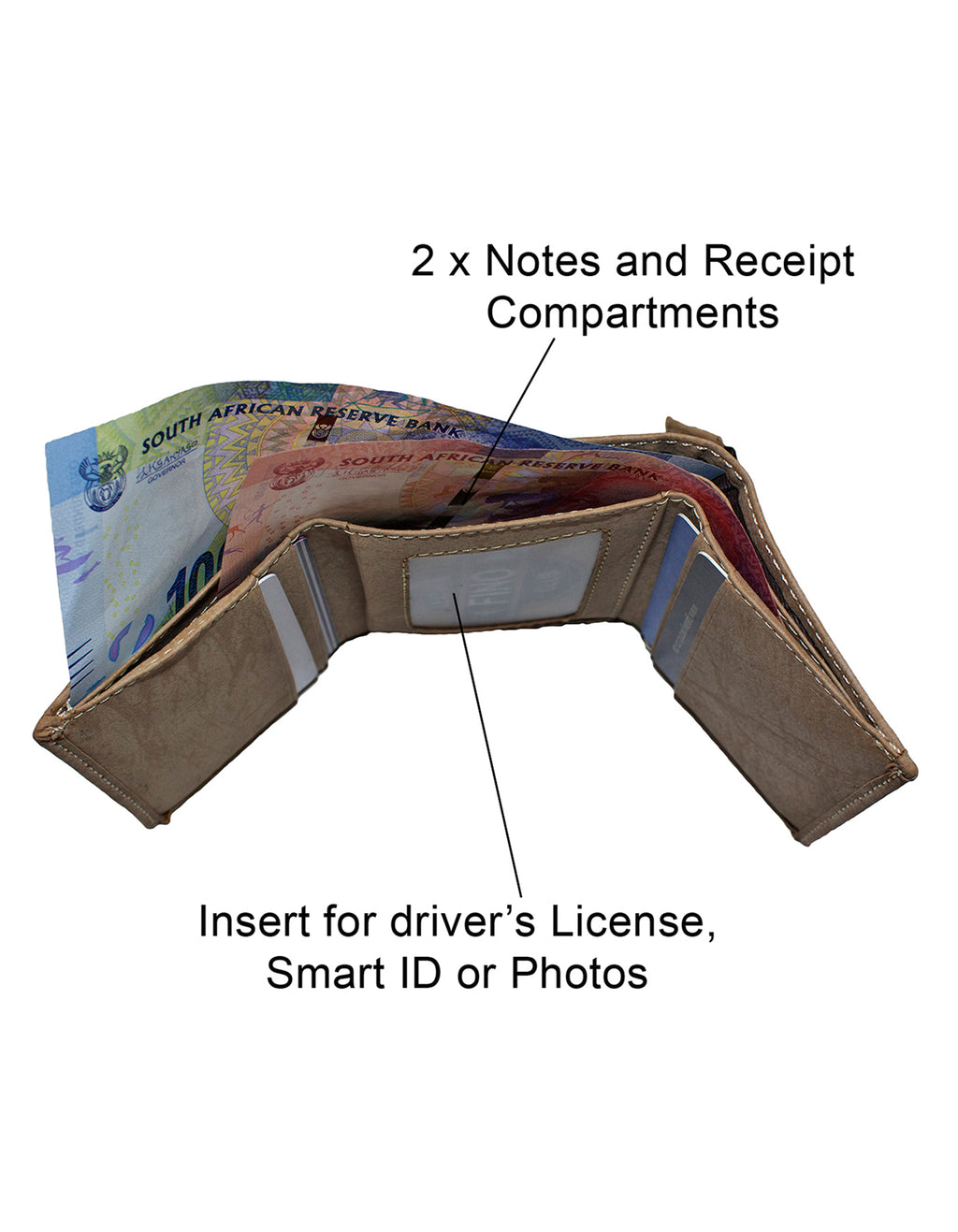 Fino SK-W033 Faux Leather Travel Card Slim Compact Wallet with Box