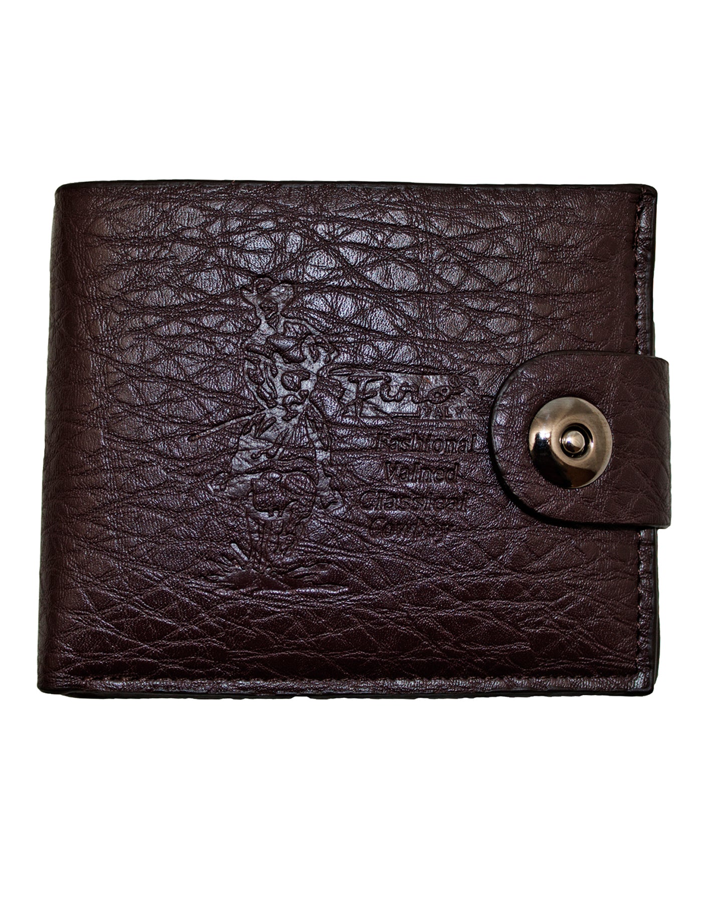 Fino SK-W17 Bifold Embossed Faux Buffalo Leather Wallet