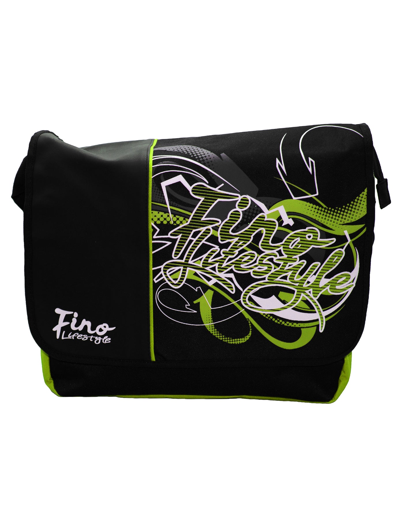 Fino SK-X2221 Lifestyle Unisex Polyester Graffiti Messenger School Bag