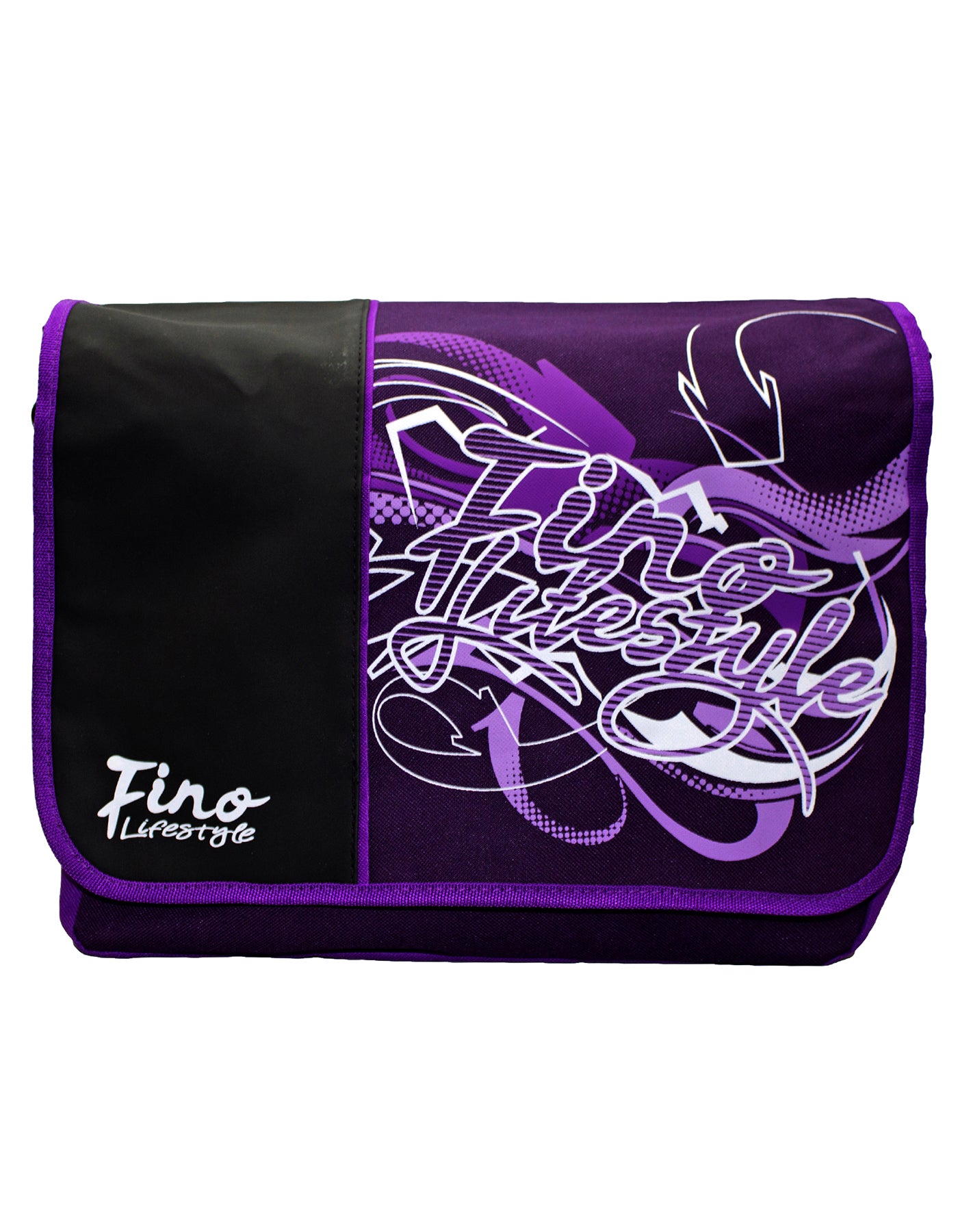 Fino SK-X2221 Lifestyle Unisex Polyester Graffiti Messenger School Bag