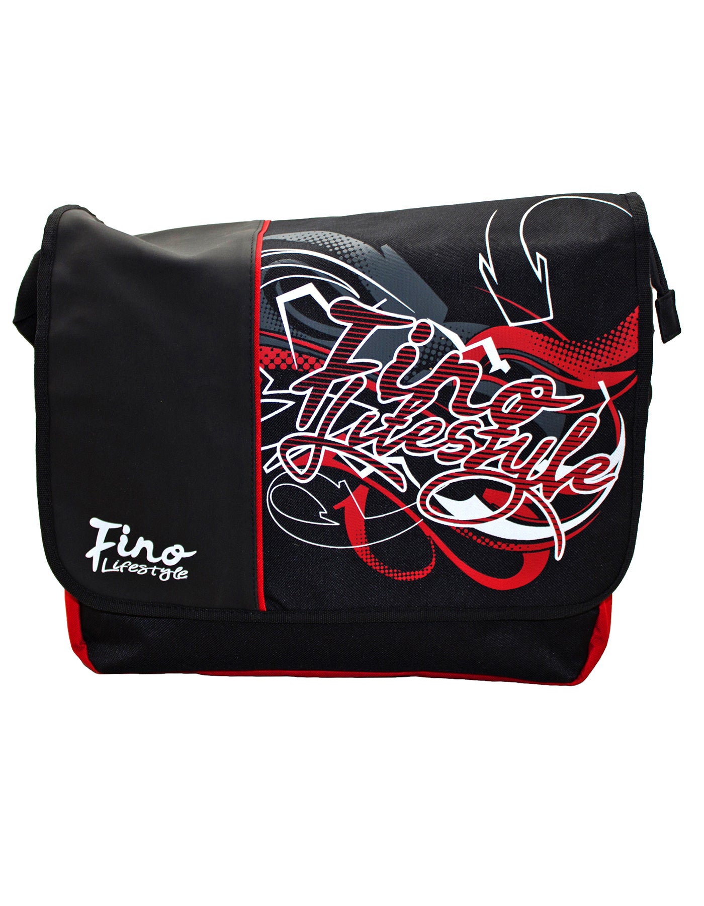 Fino SK-X2221 Lifestyle Unisex Polyester Graffiti Messenger School Bag