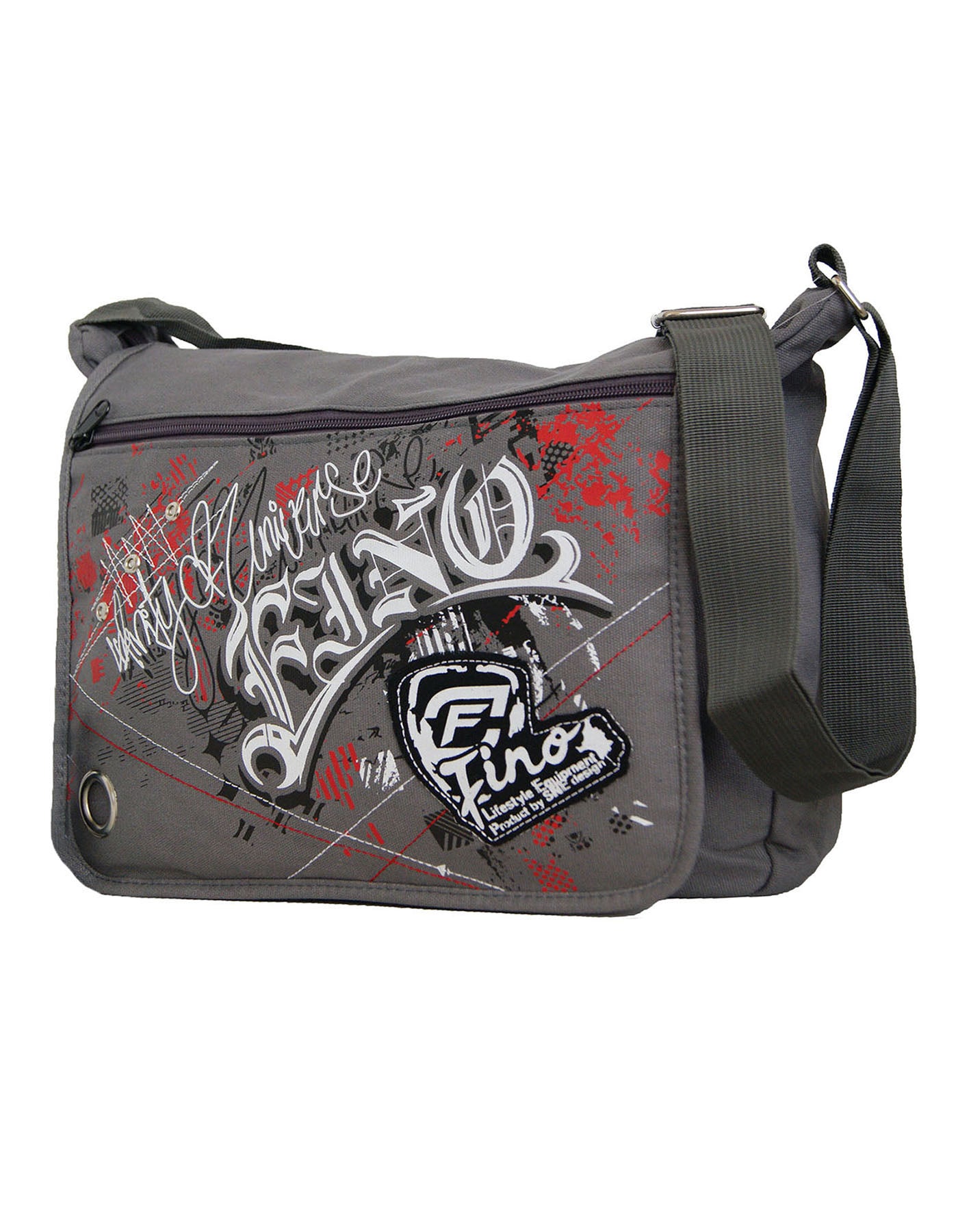 Fino SK-X2562 Lifestyle Unisex Polyester Graffiti Messenger School Bag