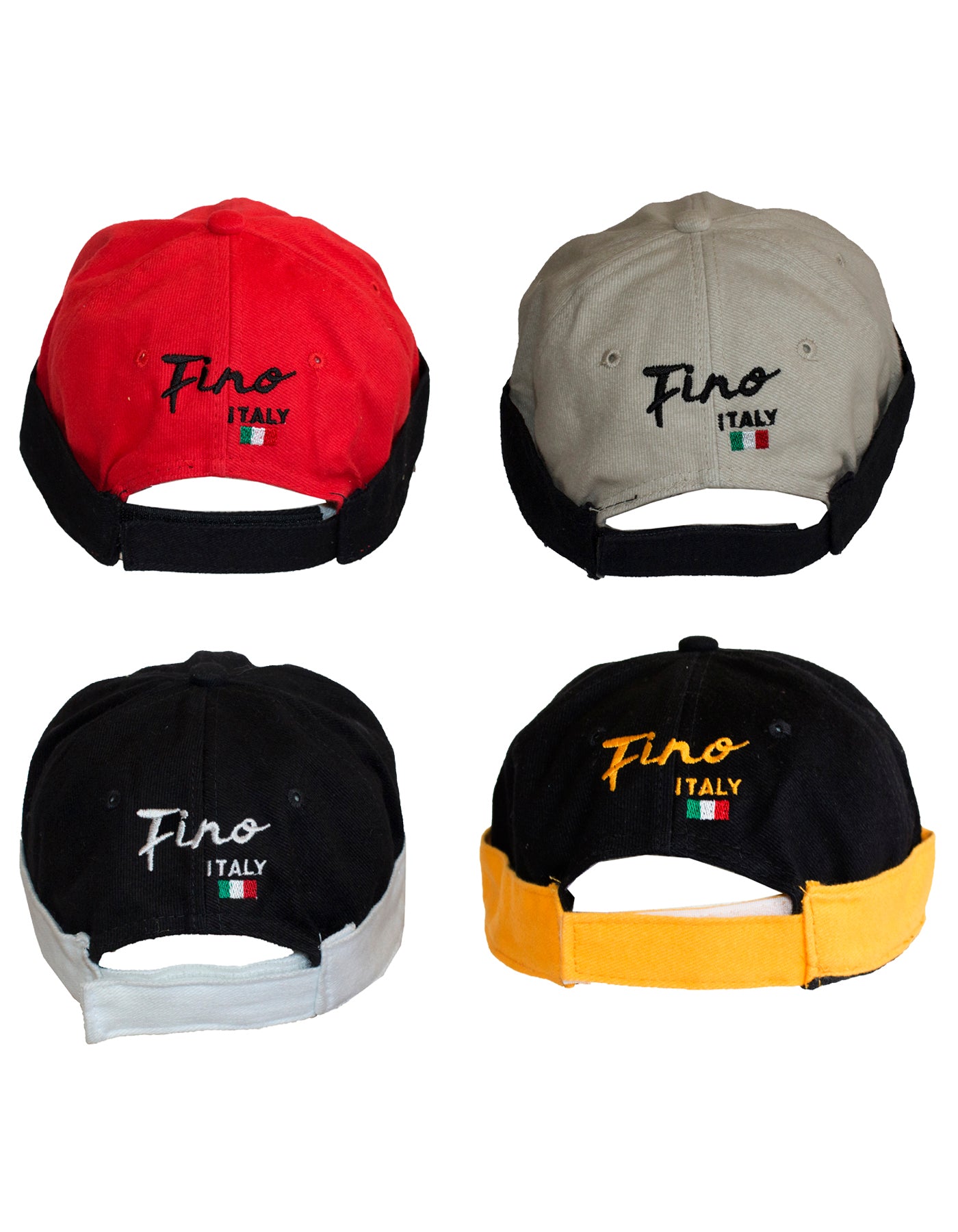 Fino SKC-027F Men's 4 Piece Cotton Embroidered Caps