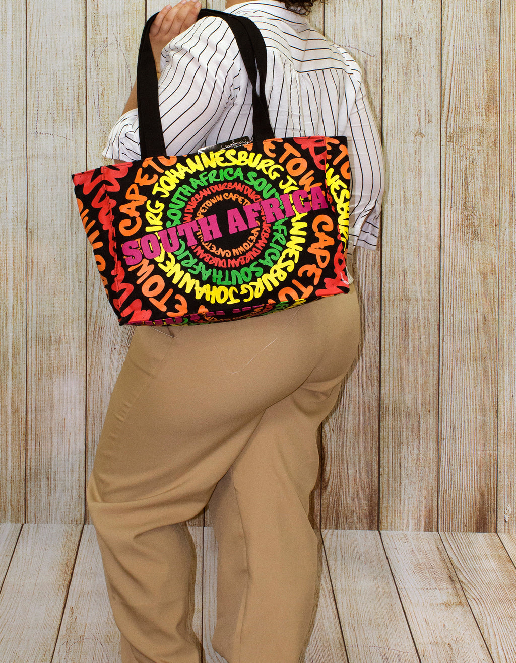 Fino SKH-137 South African Souvenir Tote with all SA Landmarks