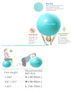 Tumaz Care YB075 Premium Yoga/Pilates/Pregnancy/Birth/Exercise Ball - 75cm