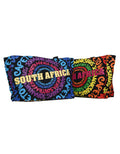Fino SKH-137 Canvas Rainbow Colour Souvenir Value Bags/Totes with all SA Landmarks
