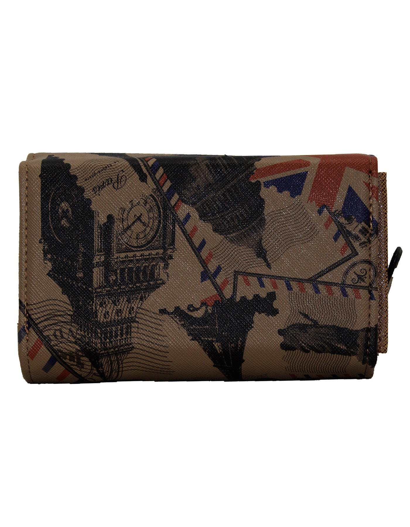 Fino 1655-093 Faux Leather Paris Designed Card Holder Organiser Purse