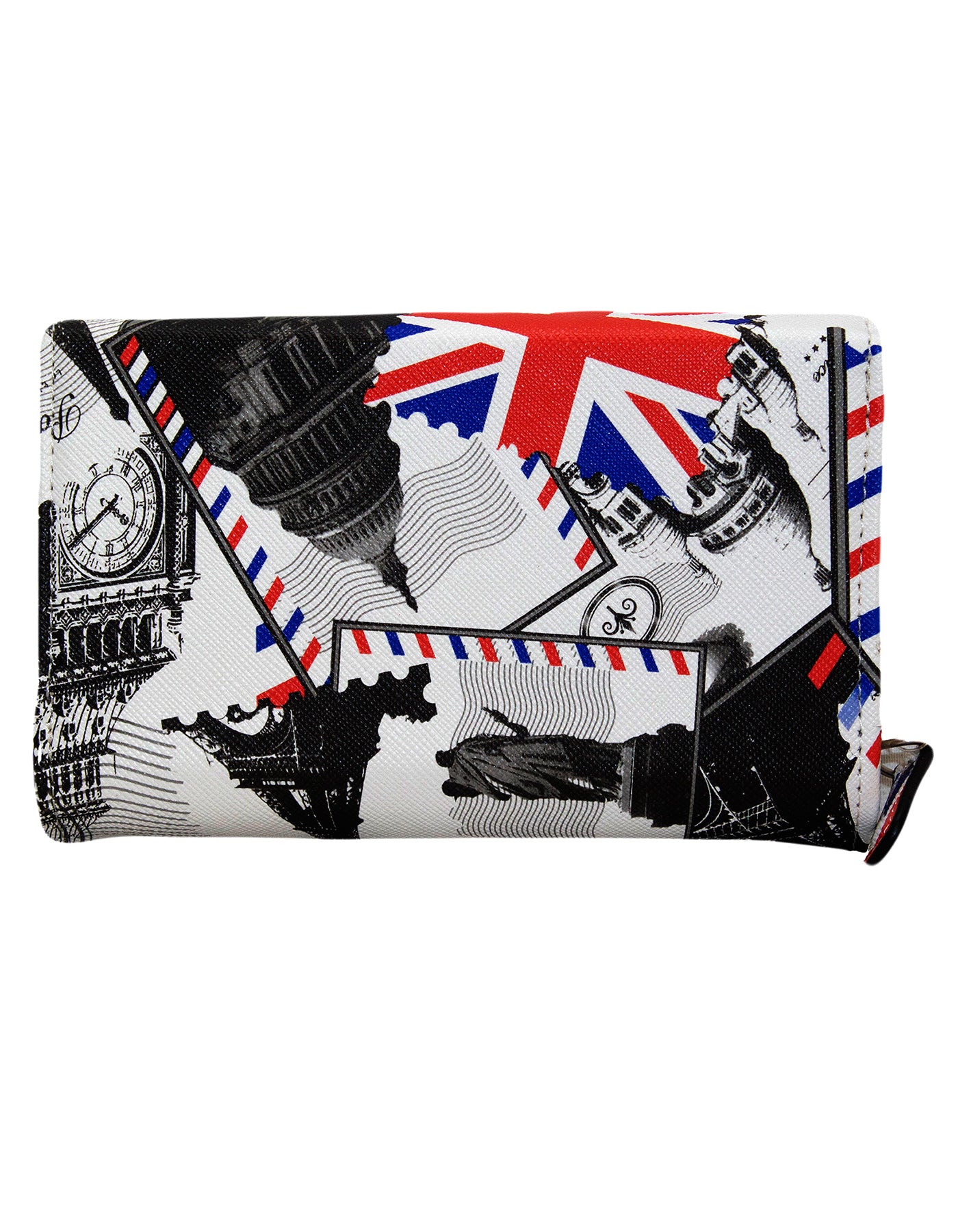 Fino 1655-093 Faux Leather Paris Designed Card Holder Organiser Purse