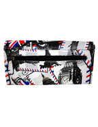 Fino 1655-765 Faux Leather London & Paris Design Long Card Holder Purse