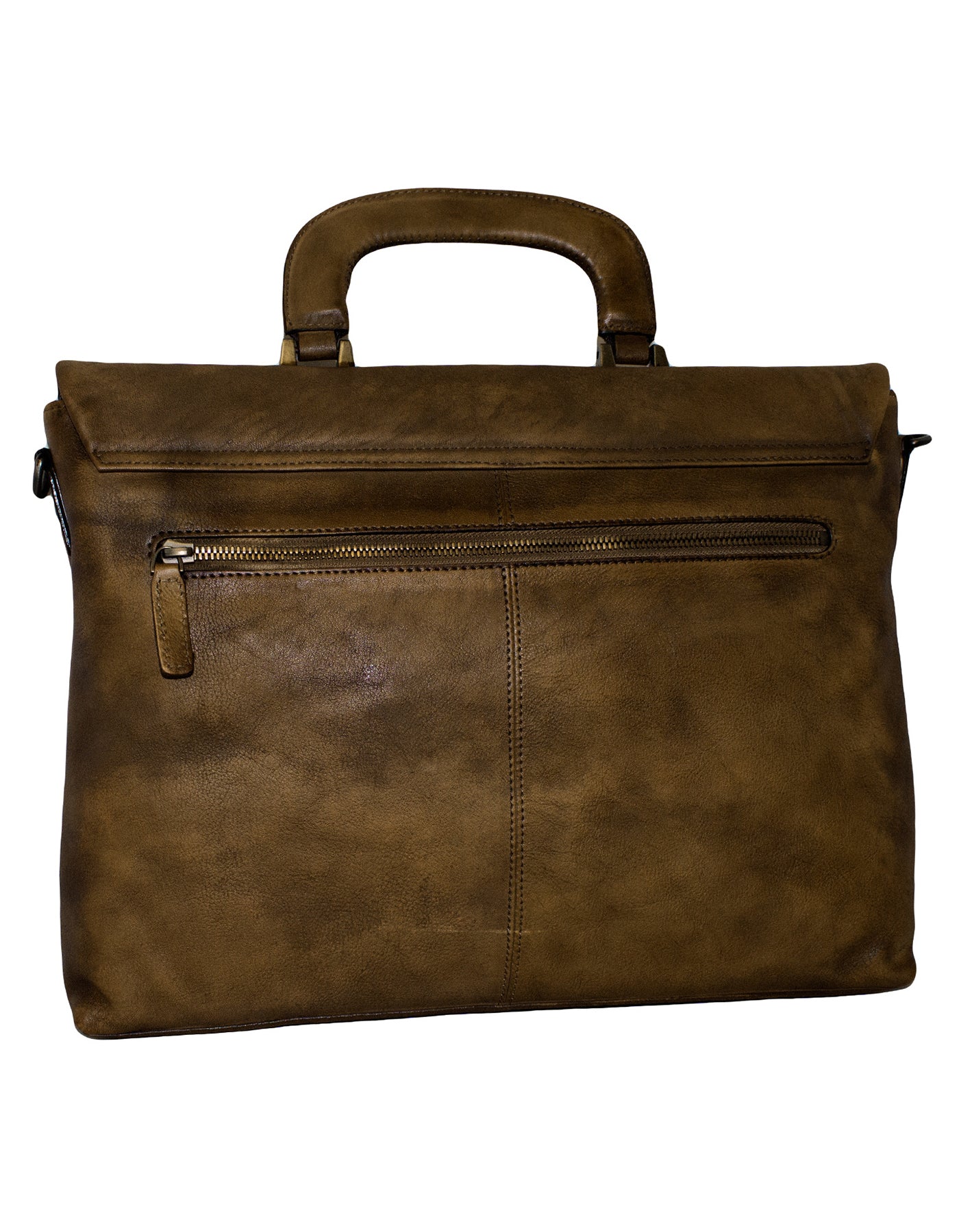 Fino 1718B-256 Full Grain Aniline Nappa Genuine Leather Messenger Bag