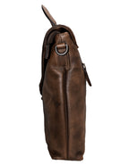 Fino 1718B-256 Full Grain Aniline Nappa Genuine Leather Messenger Bag