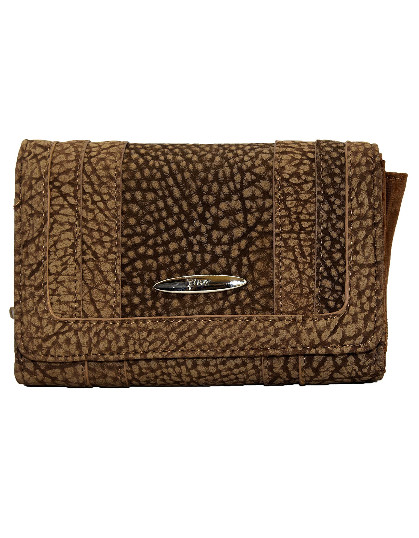 Fino 261-093 Suede Pebbled Embossed Card Holder Organiser Purse