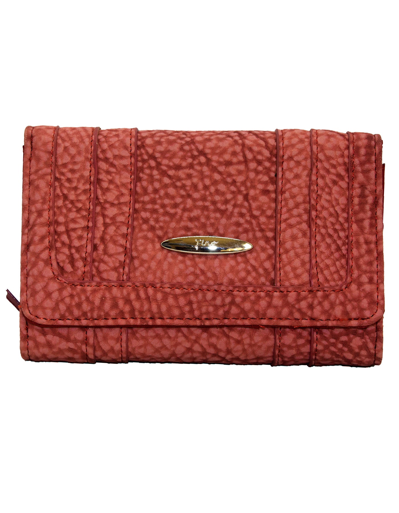 Fino 261-093 Suede Pebbled Embossed Card Holder Organiser Purse