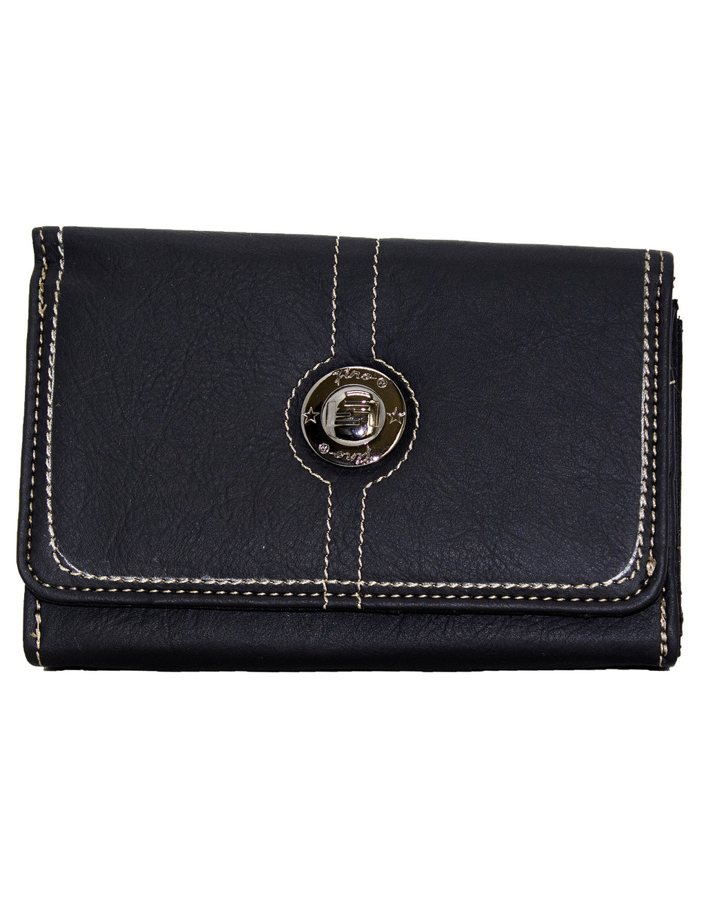 Fino 33-093 Faux Leather Neatly Stitched Design Card Holder Organiser Purse