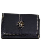 Fino 33-093 Faux Leather Neatly Stitched Design Card Holder Organiser Purse