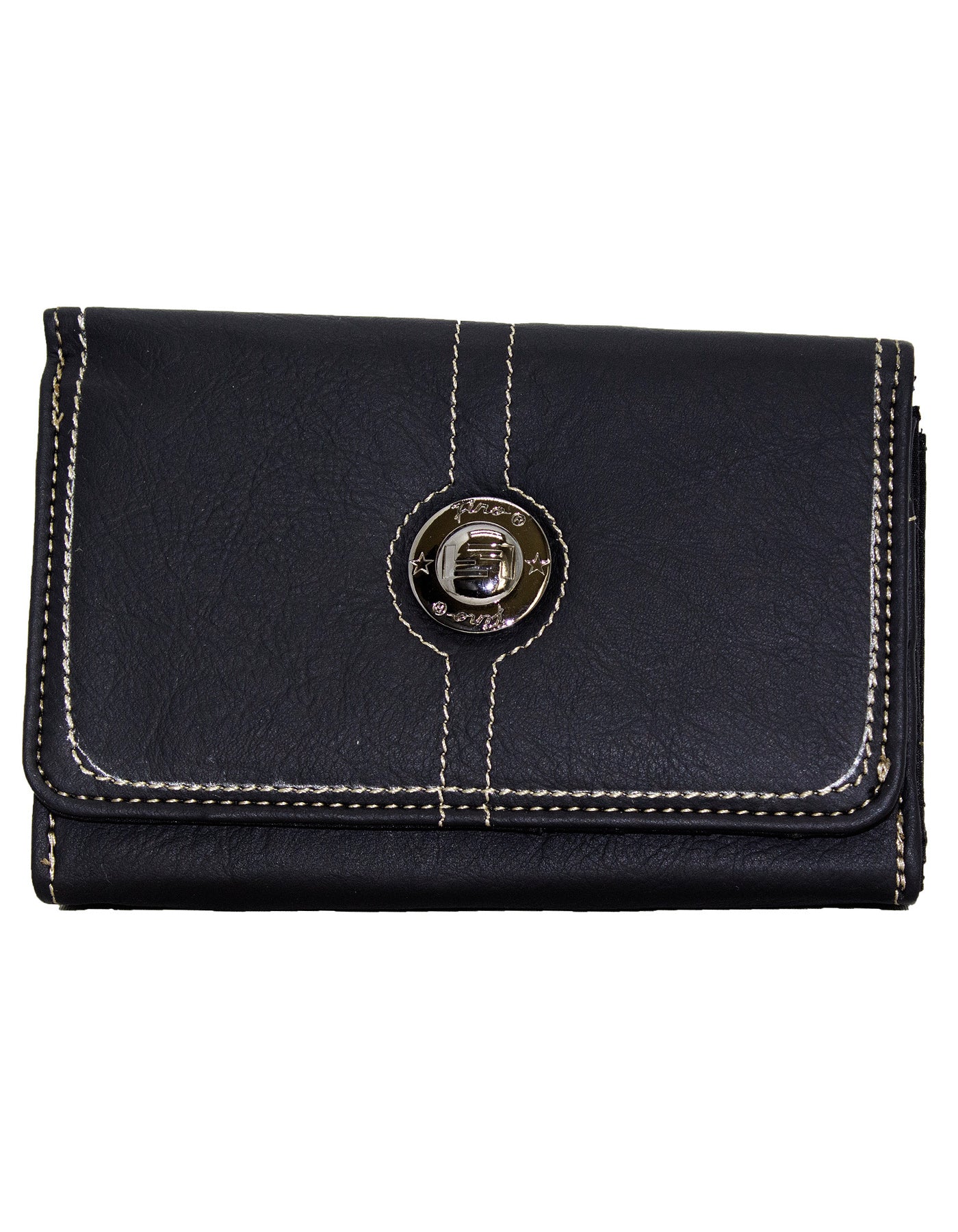 Fino 33-093 Faux Leather Neatly Stitched Design Card Holder Organiser Purse