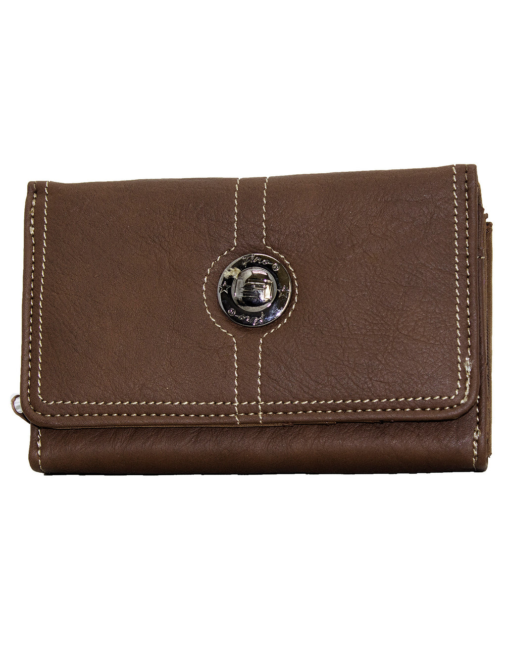 Fino 33-093 Faux Leather Neatly Stitched Design Card Holder Organiser Purse