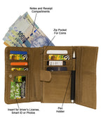 Fino 33-093 Faux Leather Neatly Stitched Design Card Holder Organiser Purse