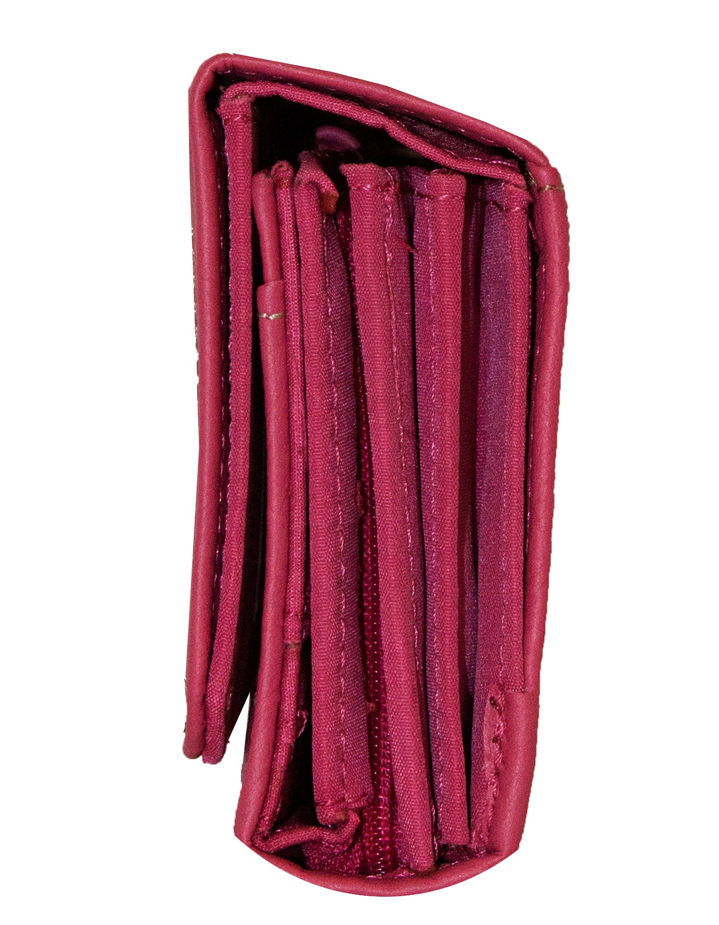 Fino 33-093 Faux Leather Neatly Stitched Design Card Holder Organiser Purse