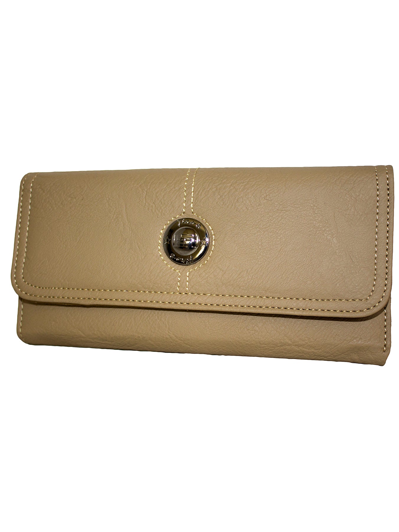 Fino 33-765 Faux Leather Elegant Long Card Holder Purse