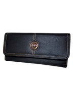 Fino 33-765 Faux Leather Elegant Long Card Holder Purse