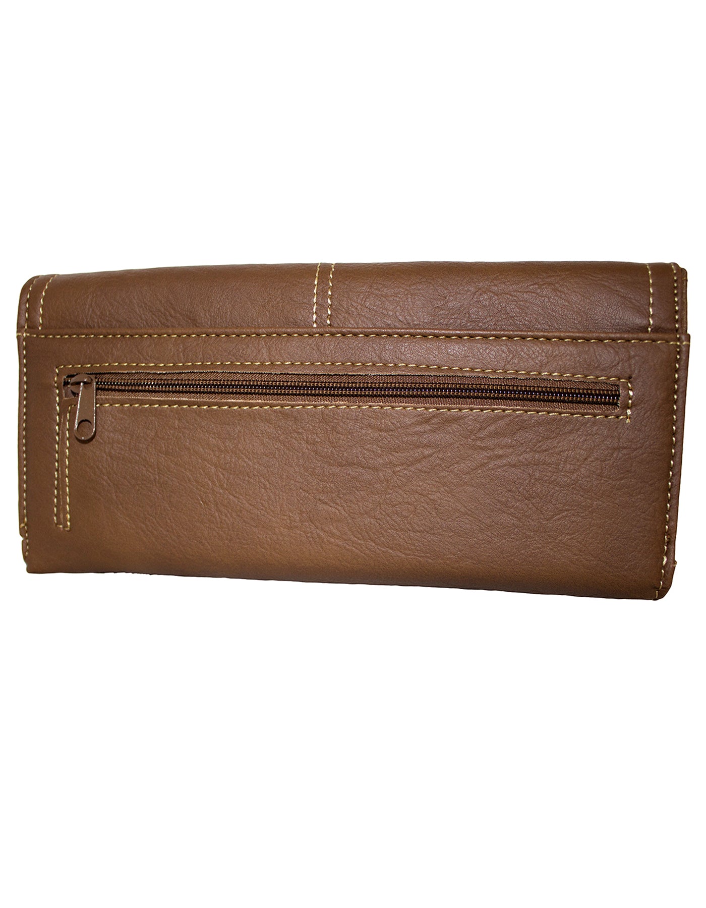 Fino 33-765 Faux Leather Elegant Long Card Holder Purse