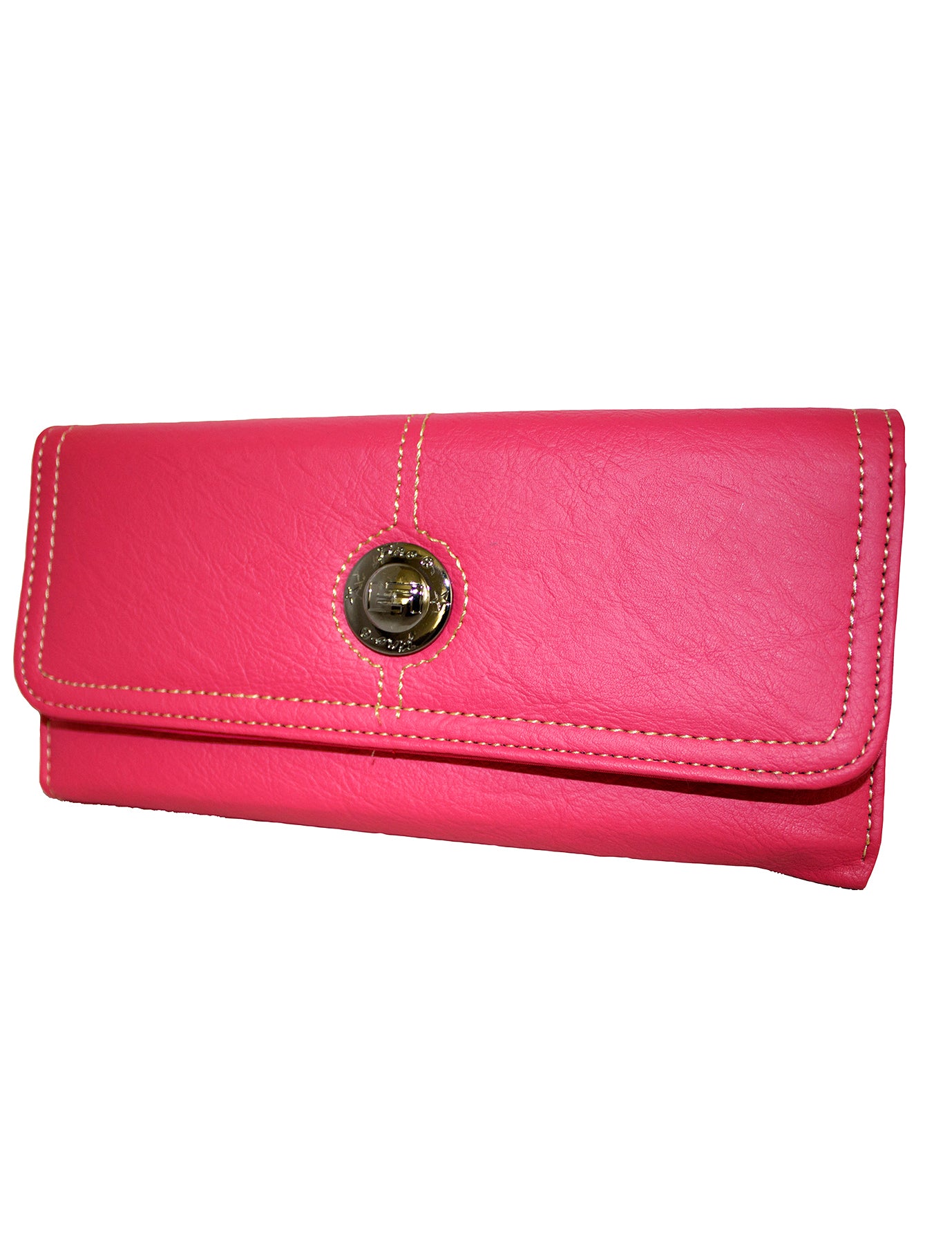 Fino 33-765 Faux Leather Elegant Long Card Holder Purse