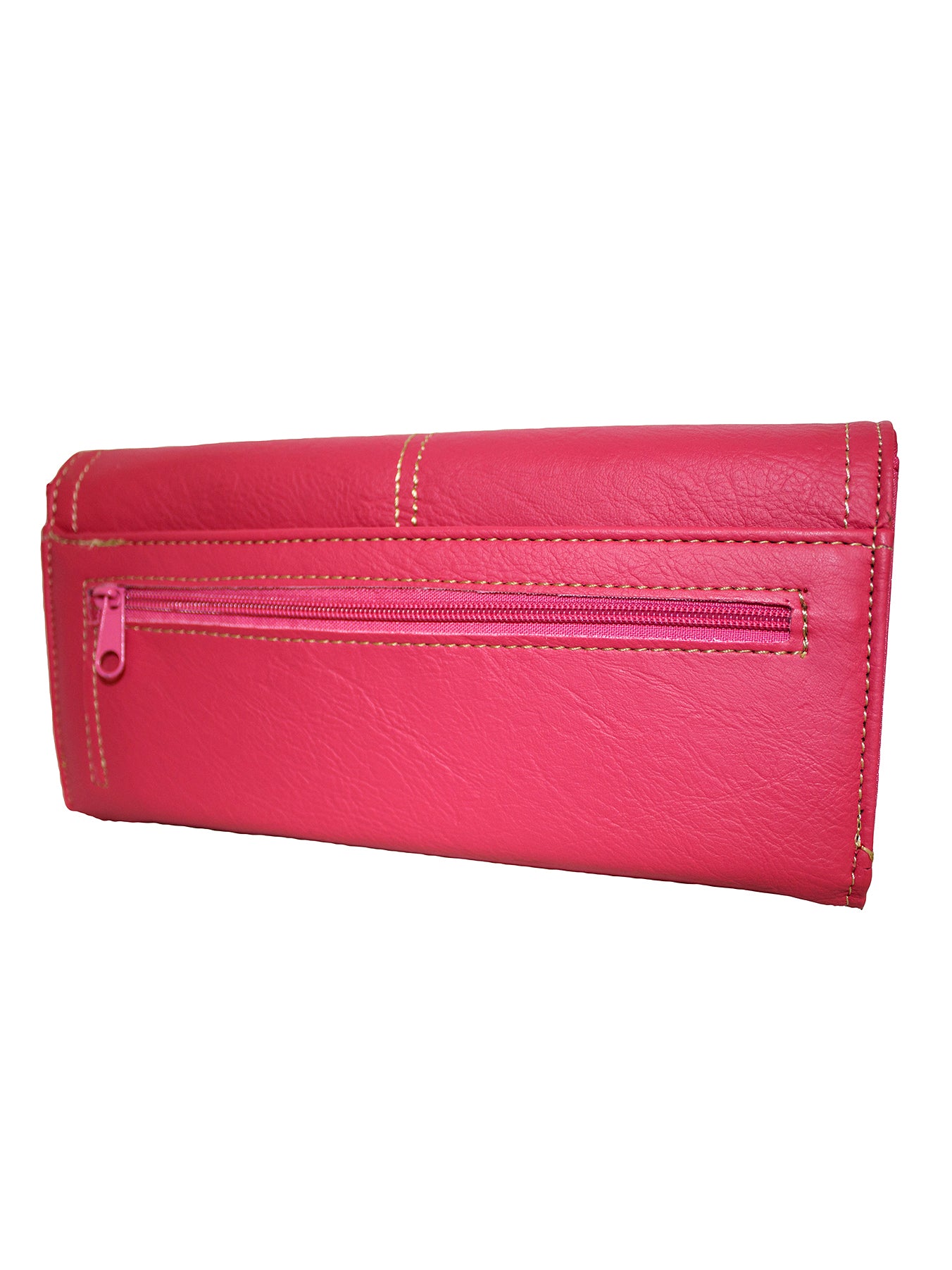 Fino 33-765 Faux Leather Elegant Long Card Holder Purse