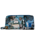 Fino 505-798BU Faux Leather Grab & Go All in 1 Purse with Cellphone Pouch