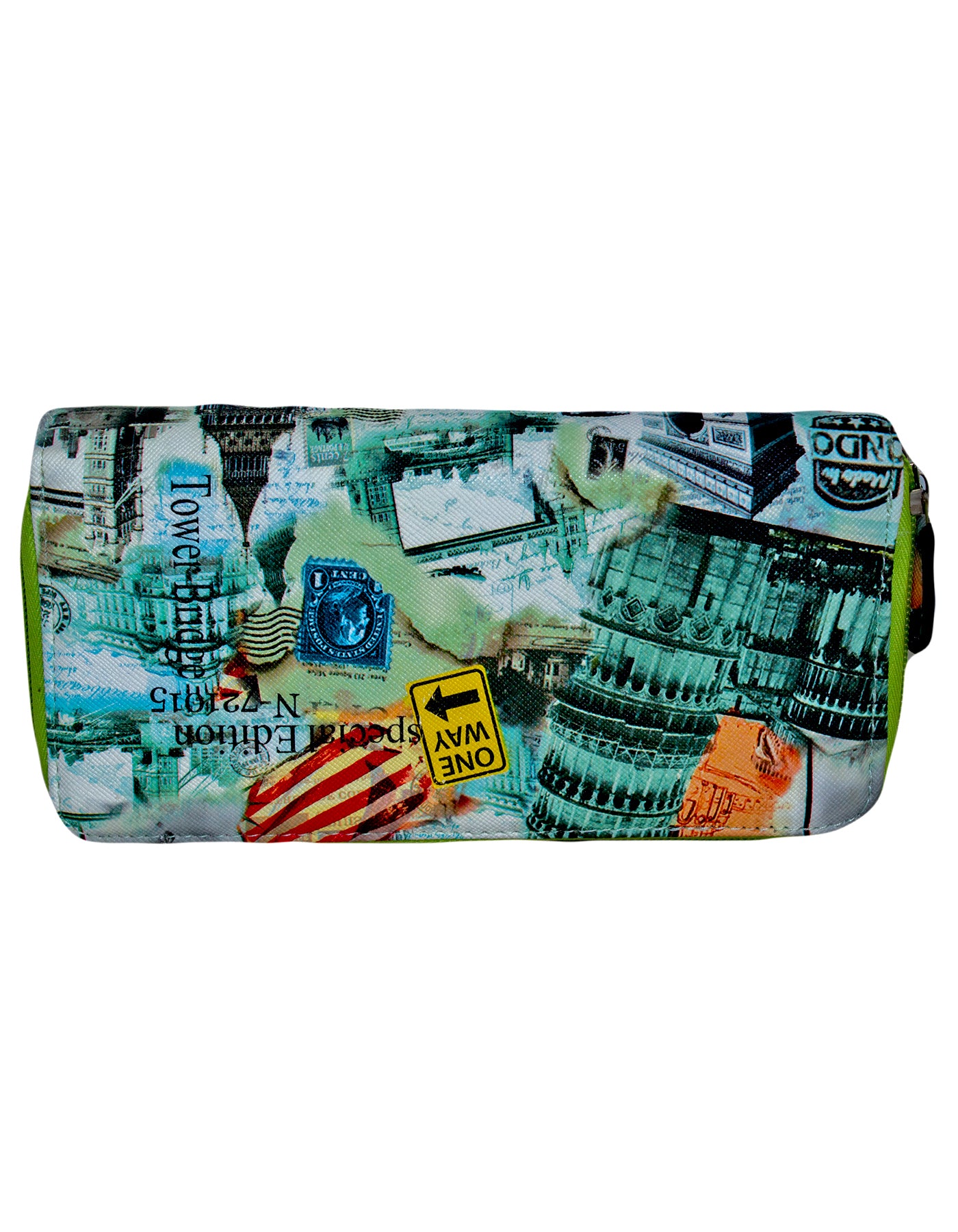 Fino 505-798GN Faux Leather Grab & Go All in 1 Purse with Cellphone Pouch