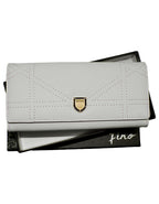Fino 51125 Tri-Fold Faux Leather Purse with Cell Phone Compartment Holder and Gift Box