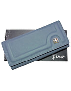 Fino 51144 Tri-Fold Faux Leather Purse with Cell Phone Compartment Holder and Gift Box